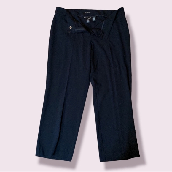 NORTON MCNAUGHTON Dress Pants Stretch Satin Piping BOXY BUSINESS CAS - Picture 1 of 10